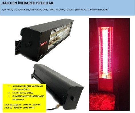 2000 Watt Halojen İnfrared Isıtıcı 