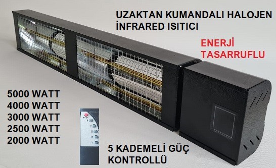 4000 Watt Halojen İnfrared Isıtıcı - Uzaktan Kumandalı 