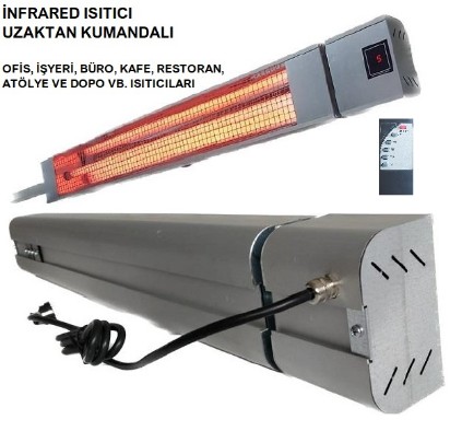 3000 Watt İnfrared Isıtıcı 120 cm  - Uzaktan Kumandalı 