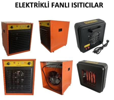 5000 Watt Elektrikli Fanlı Isıtıcı - Güç Kontrollü