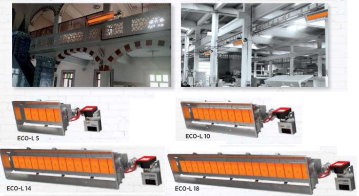 GUFO   ECO L DOĞALGAZLI SERAMİK PLAKALI RADYANT ISITICILAR